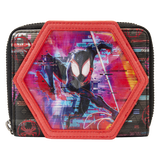 "Sale" Loungefly Marvel - Across the Spider-Verse Lenticular Spiderman Zip Around Wallet MVWA0187
