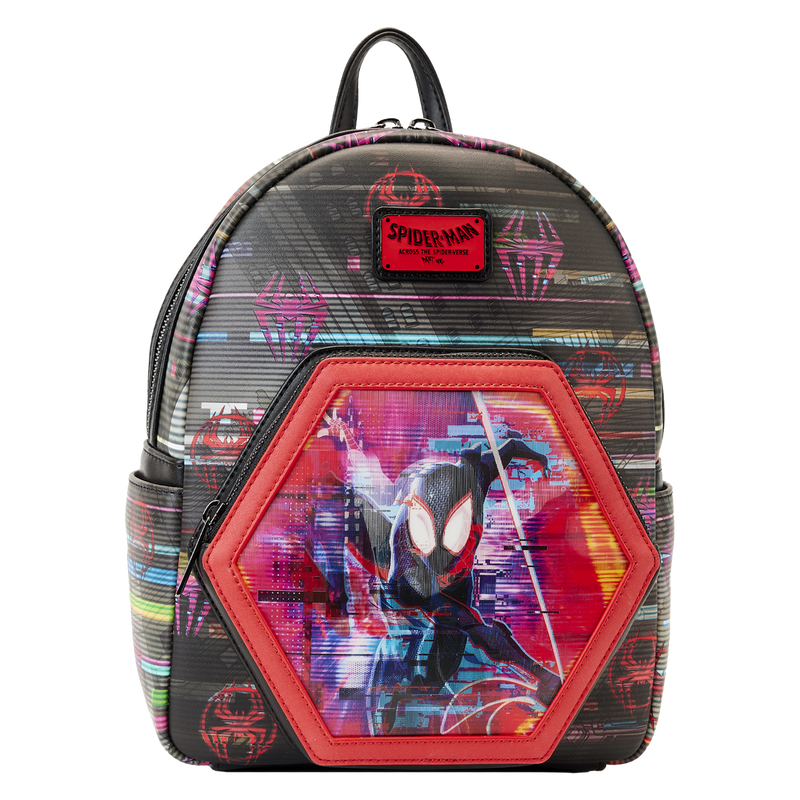 ！期間限定値下げ！ loungeflyリュック_スパイダーマン_メタリック Loungefly Marvel Shine Spider-Man Mini Backpack | Red & Blue