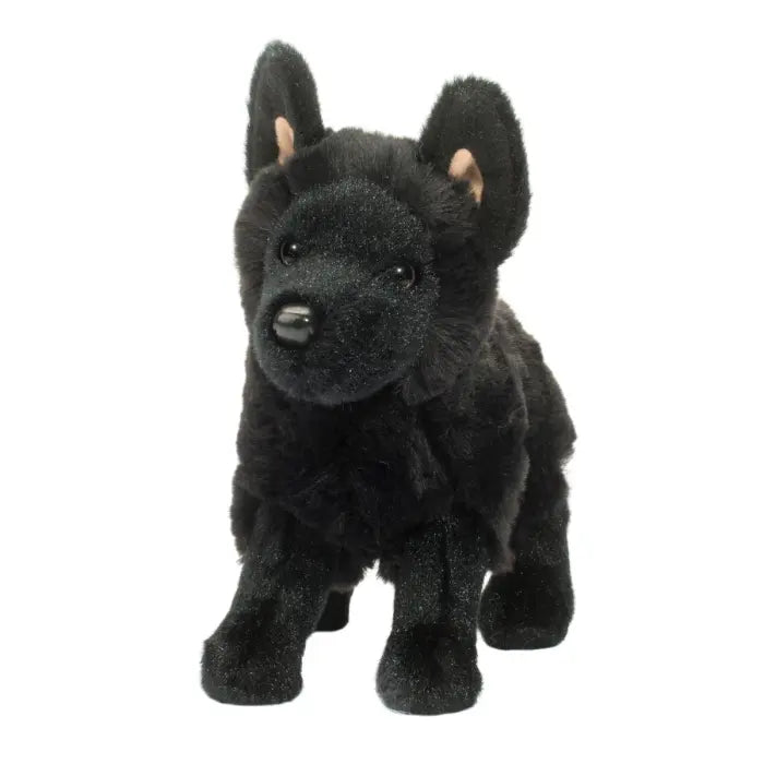 Black german shepherd soft hot sale toy