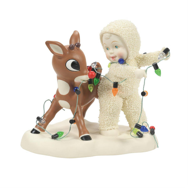 Snowbabies - Light It Up, Rudolph Porcelain Figurine 6012007