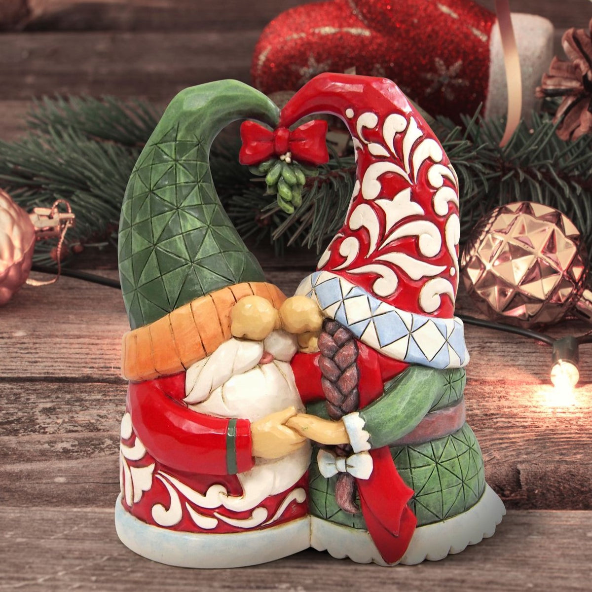 Figurine Nain De Jardin Bourdon - Collection Heartwood Creek Par Jim Shore - Déco Maison Style Art Populaire