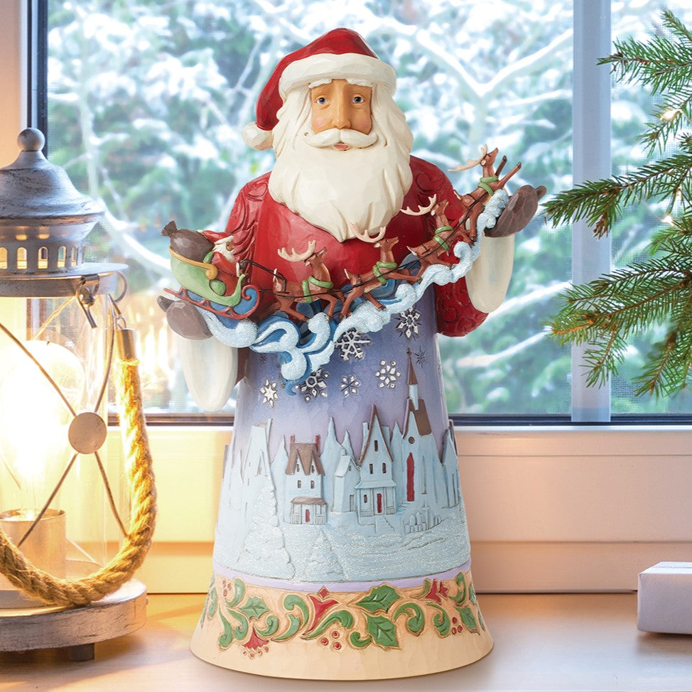 サンタ Holiday Time African-American Santa Treat Jar - Jar with Lid