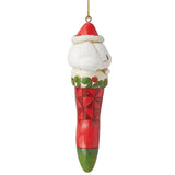 "Sale" Jim Shore x Sanrio - Cinnamoroll in Christmas Stocking Hanging Ornament 6015966