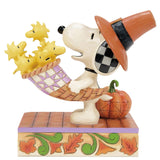 Jim Shore x Peanuts - Harvest Happiness Snoopy Pilgrim Figurine 6016579