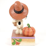 Jim Shore x Peanuts - Harvest Happiness Snoopy Pilgrim Figurine 6016579