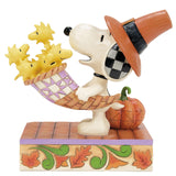 Jim Shore x Peanuts - Harvest Happiness Snoopy Pilgrim Figurine 6016579