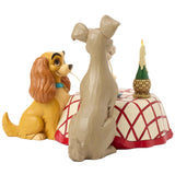 Jim Shore Disney Traditions - Lady and The Tramp Spaghetti Dinner for Two Figurine 6016899