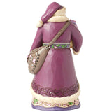 Jim Shore Heartwood Creek - Royal Holiday Cheer Purple Santa Figurine 6017004