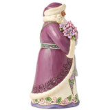 Jim Shore Heartwood Creek - Royal Holiday Cheer Purple Santa Figurine 6017004