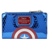 Loungefly Marvel - Captain America Metallic Glitter Flap Wallet MVWA0197
