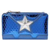 Loungefly Marvel - Captain America Metallic Glitter Flap Wallet MVWA0197