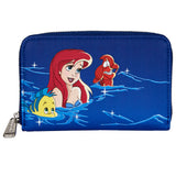 "Sale" Loungefly Disney - The Little Mermaid "Glow in The Dark" Wallet WDWA1953