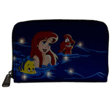 "Sale" Loungefly Disney - The Little Mermaid "Glow in The Dark" Wallet WDWA1953