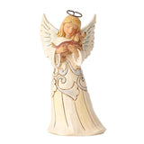 Jim Shore Heartwood Creek - White Woodland Angel with Dog Figurine 4060962