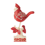 Jim Shore Heartwood Creek - Nordic Noel Cardinal Figurine 6004229