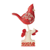 Jim Shore Heartwood Creek - Nordic Noel Cardinal Figurine 6004229