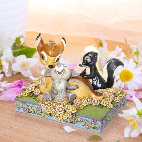 Jim Shore x Disney Traditions - Bambi Thumper Bunny Rabbit Skunk