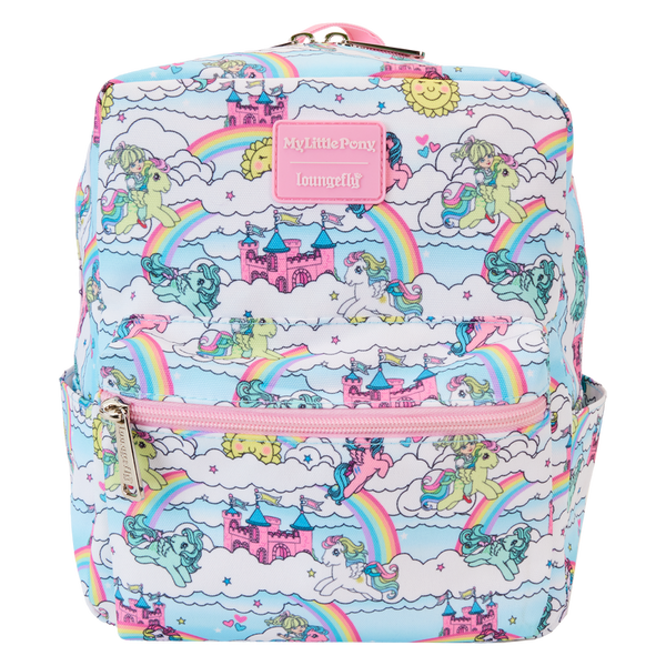 "Sale" Loungefly x My Little Pony - Sky Scene All-Over Print Nylon Square Backpack MLPBK0024