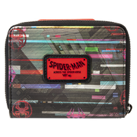 "Sale" Loungefly Marvel - Across the Spider-Verse Lenticular Spiderman Zip Around Wallet MVWA0187