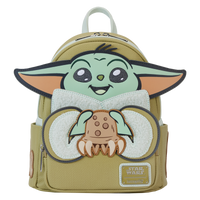 Loungefly x Star Wars - The Mandalorian Baby Yoda Grogu & Crabbies Backpack STBK0436