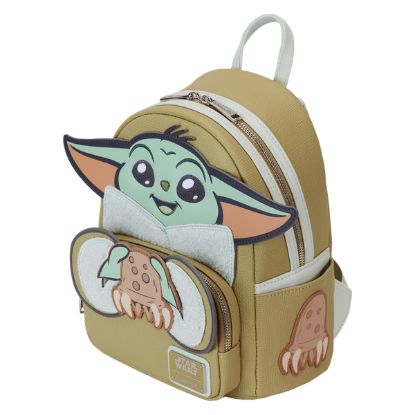 baby yoda backpack mini Star Wars The Mandalorian Grogu & Crabbies Cosplay Mini Backpack