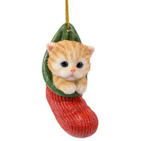 Pacific Giftware - Stocking Kittens Tabby Cat Ornament 12018