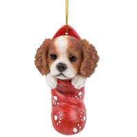 Pacific Giftware - Stocking Pups Cavalier King Charles Spaniel Dog Ornament 12466