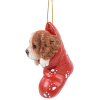 Pacific Giftware - Stocking Pups Cavalier King Charles Spaniel Dog Ornament 12466