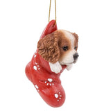 Pacific Giftware - Stocking Pups Cavalier King Charles Spaniel Dog Ornament 12466