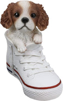 "Sale" Pacific Giftware - Shoe Pup Cavalier King Charles Spaniel Dog in Sneaker Figurine 13151