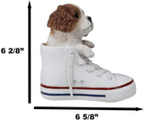 "Sale" Pacific Giftware - Shoe Pup Cavalier King Charles Spaniel Dog in Sneaker Figurine 13151