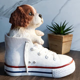 "Sale" Pacific Giftware - Shoe Pup Cavalier King Charles Spaniel Dog in Sneaker Figurine 13151