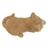 Pacific Giftware - Tabby Cat Laying Down Figurine 14878