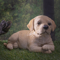 Pacific Giftware - Yellow Lab Lying Down Dog Figurine 14886