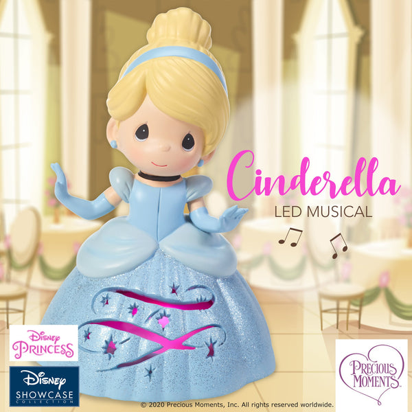 Precious Moments x Disney Showcase - Cinderella LED Musical Figurine 183473