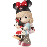 Precious Moments x Disney Showcase - Disney Dreamer Girl Minnie Mouse Fan Figurine 191063