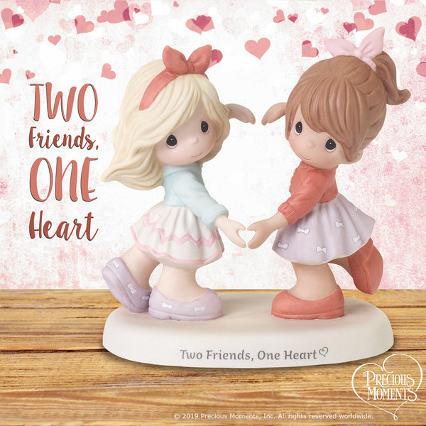 Precious Moments - Two Friends, One Heart Sisters Dancing Porcelain Figurine 192001