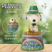 Jim Shore x Peanuts - Snoopy & Woodstock Pot of Gold St. Patrick's Day Figurine 6011945