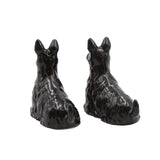 Fine Porcelain Tableware - Black Scottie Dog Salt & Pepper Shakers 20798