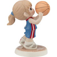 Precious Moments - Take Your Best Shot Basketball Player Porcelain Figurine 212013