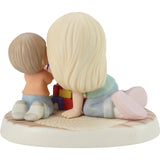 Precious Moments - Best Mom on The Block Mother Play with Son Porcelain Figurine 213011