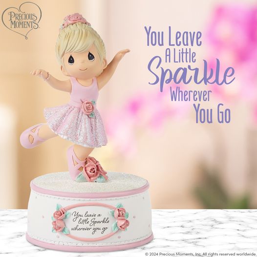 Precious Moments Pink Musical Plush Elephant Figurine : Precious Moments, Baby Gifts, \u201cPrecious Little