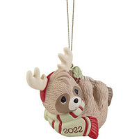 "Clearance Sale" Precious Moments - 2022 Christmas Animal Dated Porcelain Sloth Ornament 221009