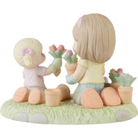 Precious Moments - A Mother's Love Makes A Garden Grow Porcelain Figurine 223010
