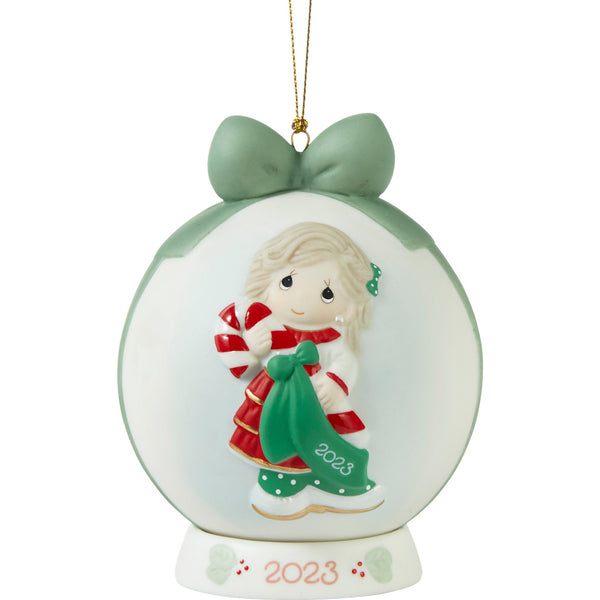 Precious Moments - 2023 Dated Ball Ornament Sweet Christmas Wishes 231003