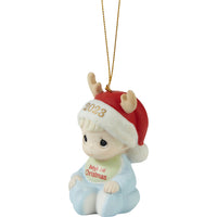 Precious Moments - 2023 Dated Ornament Baby Boy's 1st Christmas 231006