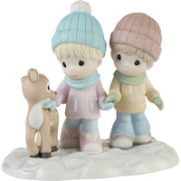 Precious Moments - A Winter Walk Is Warmer With You Porcelain Figurine 231038