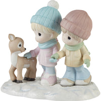 Precious Moments - A Winter Walk Is Warmer With You Porcelain Figurine 231038