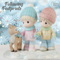 Precious Moments - A Winter Walk Is Warmer With You Porcelain Figurine 231038