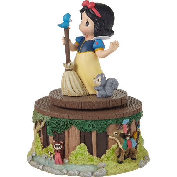 Precious Moments x Disney - Snow White & Forest Friends Rotating Musical Figurine 231107